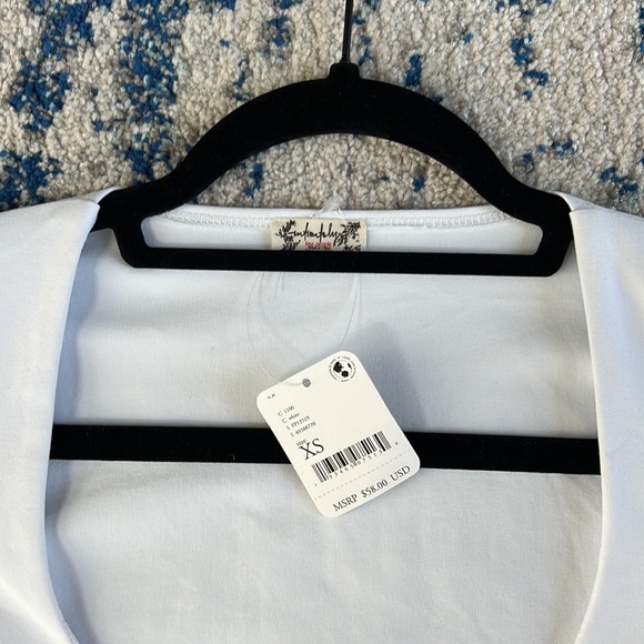 Free People Truth Or Square Bodysuit in White XS - Picture 6 of 9